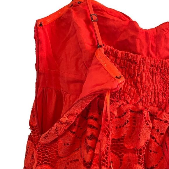 Maeve Anthropologie Strapless Lace Mini Dress, Size L, NWT - Picture 8 of 13
